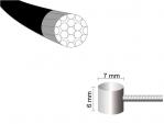 Linka hamulca Mars One 1,5 x 1700mm teflon stal nierdzewna -nypel 7*6