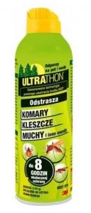 Spray repelent na komary, kleszcze, owady Ultrathon 25% DEET - 177 ml