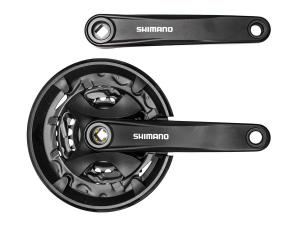 Mechanizm korbowy SHIMANO FCMT101E002CLB 175mm 40 x 30 x 22 z osłoną, czarny, 9-rzędów