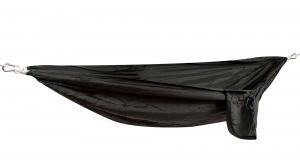 Hamak dwuosobowy campingowy 210x140cm - czarny