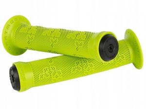 Chwyty kierownicy BMX SHAMANN 150mm, zielone, czarne korki