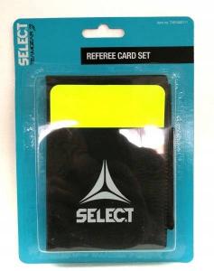 Kartki sędziowskie Select +etui set