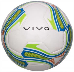 Piłka nożna Vivo Goal 5 biało-zielono-pomarańczowa