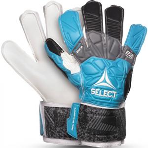 Rękawice bramkarskie Select GK gloves 22 Flexi Grip Flat cut blue-black-grey-white