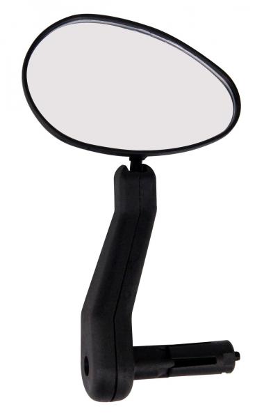 Lusterko HL-M03 180mm regulowane czarne mocowane wewnątrz kierownicy