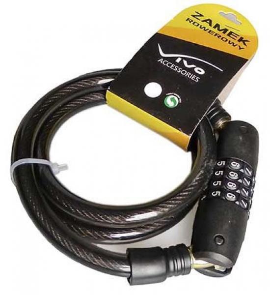 Zamknięcie Vivo LQ-327 12 x 1000 mm na szyfr, ustawiany kod, czarne