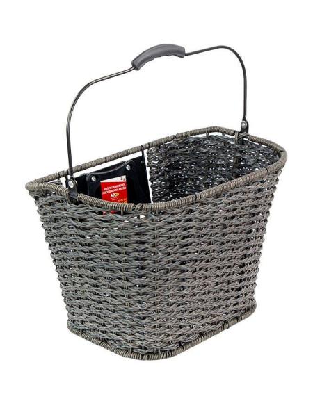 Kosz na kierownicę clik HT-PS-512G pleciony czarny