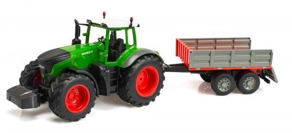 Traktor RC 2.4G 4CH z przyczepą 1:16