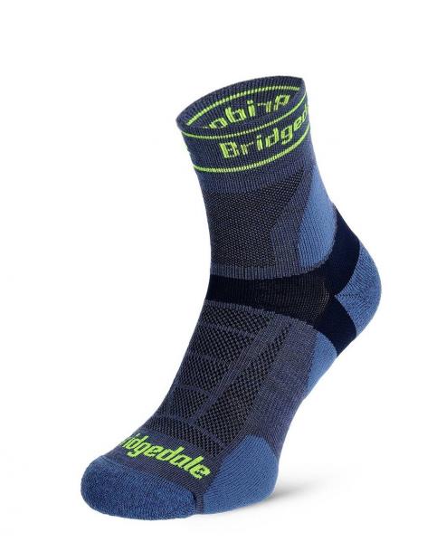 Skarpety biegowe Bridgedale Ultra Lt T2 Merino Sport 3/4 Crew - blue