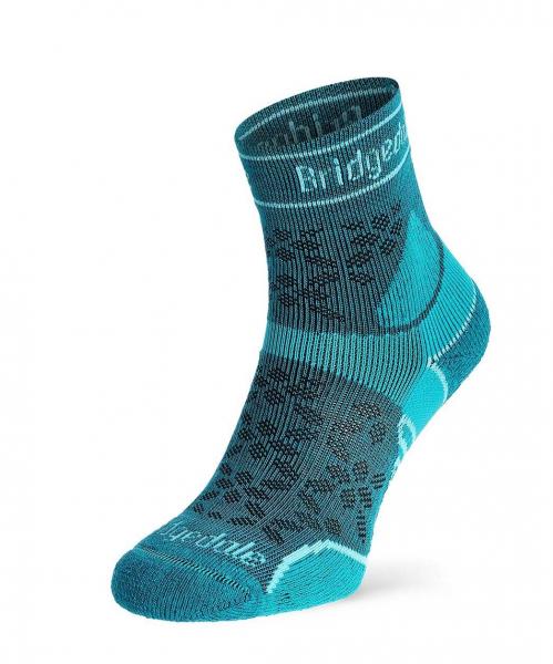 Skarpety damskie Bridgedale Lightweight T2 Merino Sport 3/4 - teal