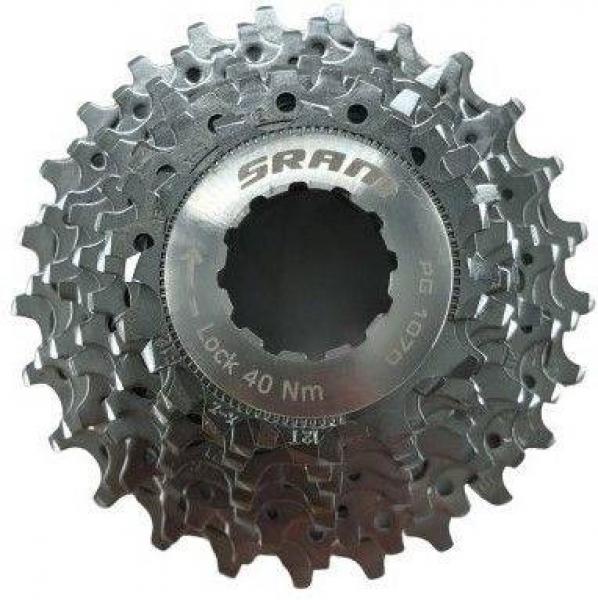 Kaseta SRAM PG-1070 10-rzędowa 12/25 Srebrna