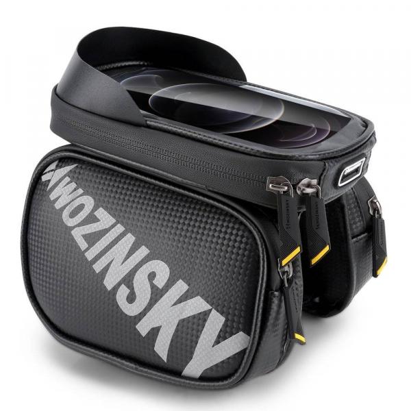 Torba rowerowa na ramę + odczepiany uchwyt na telefon Wozinsky WBB21BK