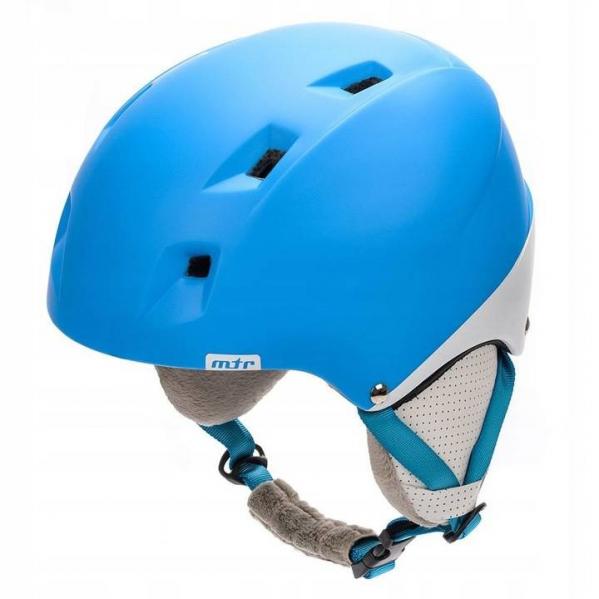 Kask narciarski Meteor Kiona niebiesko-biały