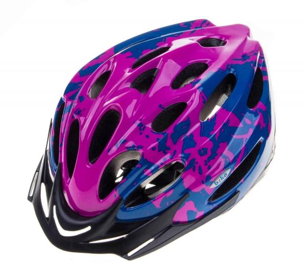 Kask Biko BASIC PRO niebieski-fioletowy -HM-BI404