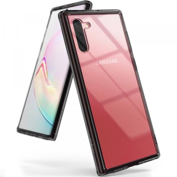 Etui pokrowiec z żelową ramką Samsung Galaxy Note 10 czarny Ringke Fusion FSSG0068