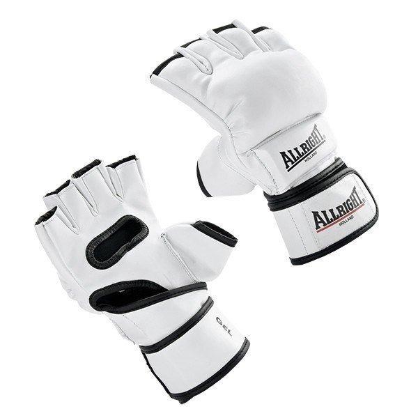 Rękawice MMA Pro skóra allright white