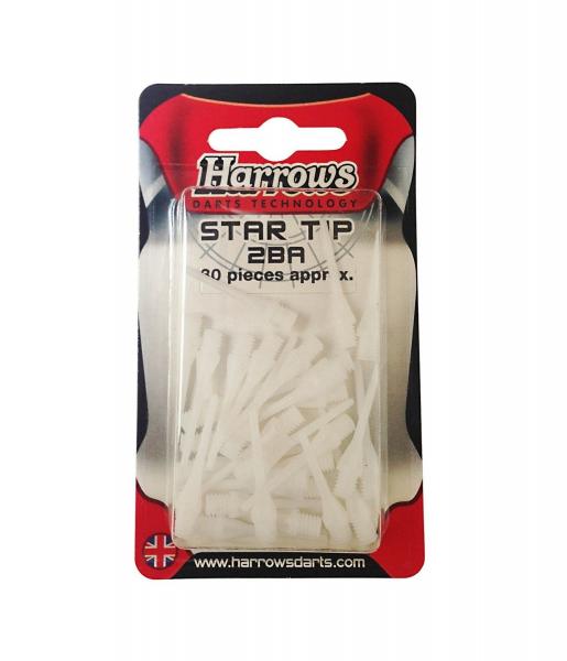 Końcówka Harrows Spare 30szt Star white 2BA