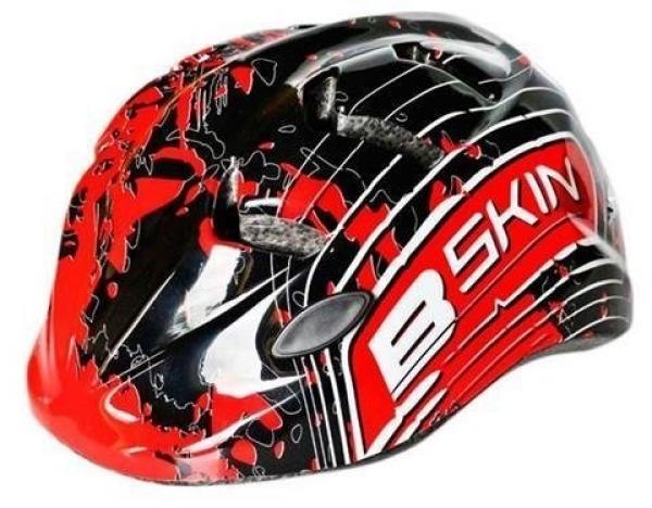 Kask B-Skin Kiddy Pro czarno-czerwony