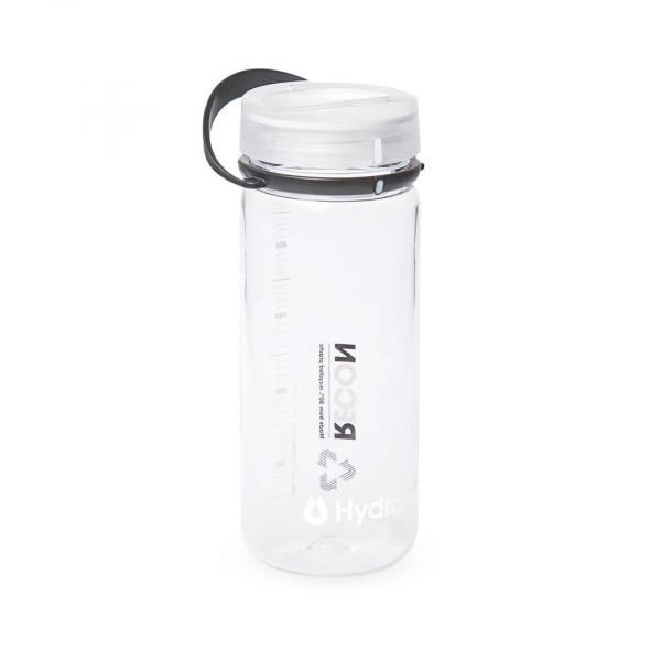 Butelka turystyczna HydraPak Recon 500ml - Clear/Black & White