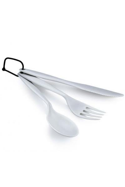 Zestaw sztućców turystycznych GSI TEKK CUTLERY SET Srebrny