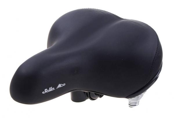 Siodło Selle Mio SM-1000-H czarne podwójna sprężyna