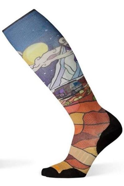 Skarpety narciarskie SMARTWOOL U'S PHD SKI LIGHT ELITE BUTTERMILK NIGHTS PRINT SOCKS