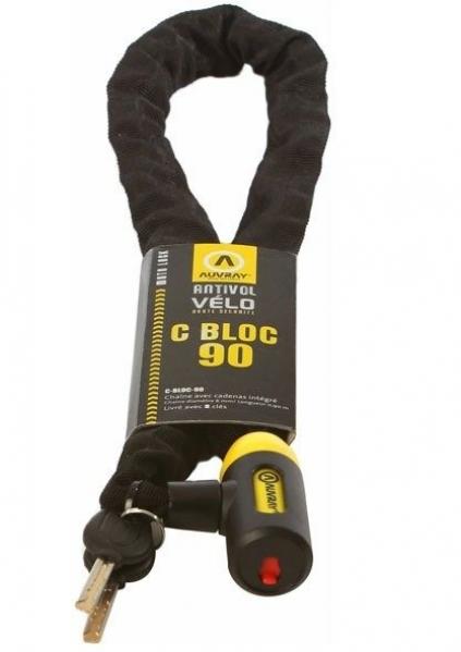 Łańcuch z zamkiem AUVRAY C-BLOC - 90 cm x 6 mm