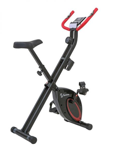 Rower treningowy stacjonarny składany Sportia NS-652-VK1 czarno-czerwony