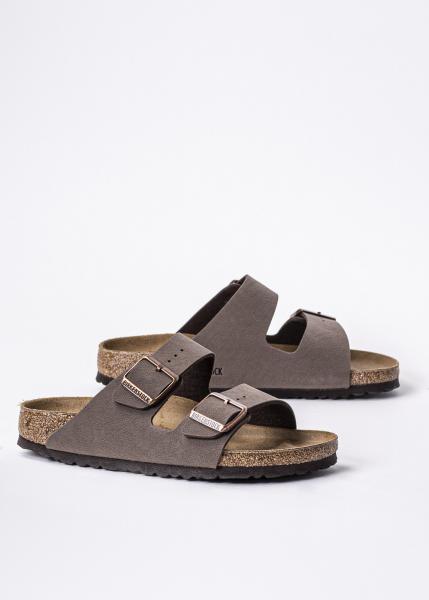 Klapki damskie brązowe Birkenstock Arizona BS Nubuk Mocca