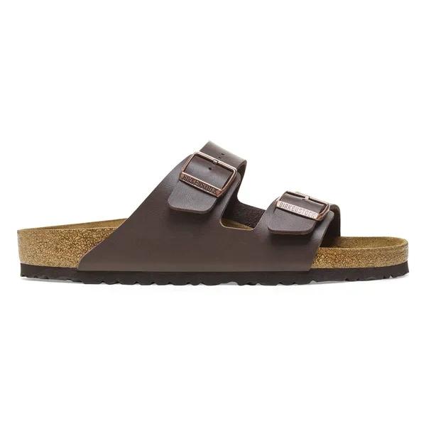 Klapki Unisex Birkenstock Arizona SFB BF Dark Brown