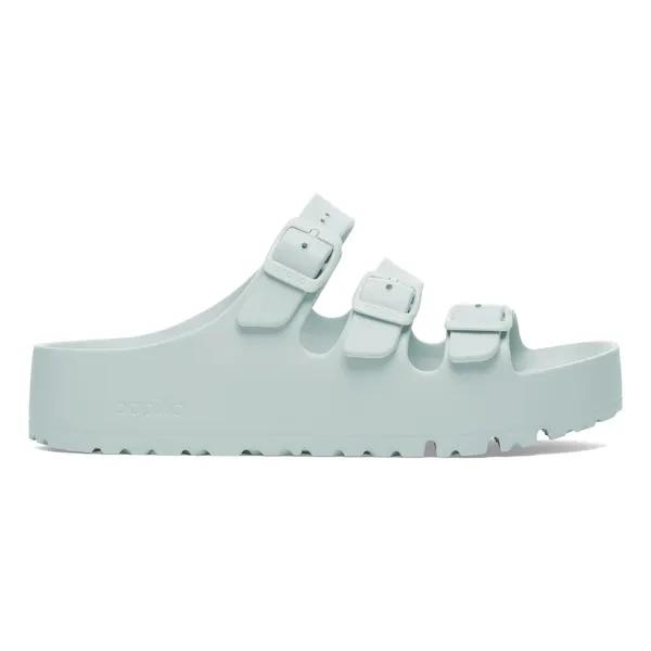 Klapki damskie Birkenstock Florida III Flex Platform EVA Surf Green