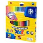 Astra Kredki ołówkowe hexagonalne 48 kolorów