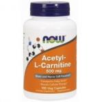 Now Foods Acetyl L-Karnityna HCI 500 mg Suplement diety 100 kaps.