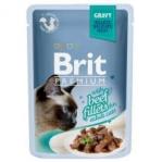 Brit Premium cat gravy fillets with beef wołowina karma mokra dla kotów 85 g