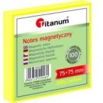 Titanum Notes elektorstatyczny 75x75mm żółty 100 kartek