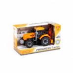 Traktor koparka 25x12x15 Progress pomarańczowy WB WADER POLESIE 91543 WADP