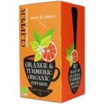Clipper Herbatka z kurkumą i skórką z pomarańczy 40 g Bio