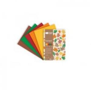Happy Color Blok Deco Forest, 5 kolorów, A4, 170g, 20 arkuszy 170 g 20 kartek