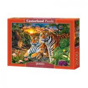 Puzzle 2000 el. Tiger Family Castorland