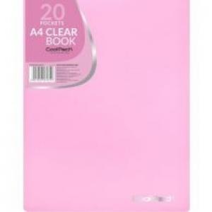 Teczka Clear Book A4 Coolpack Pastel 20 koszulek różowy
