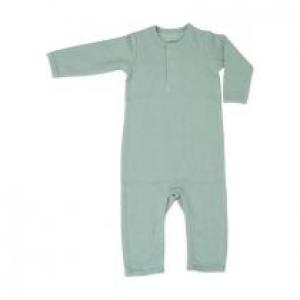 Lodger Pajacyk piżamka niemowlęca bawełniana jasna zieleń Basic Rib Peppermint rozm. 68