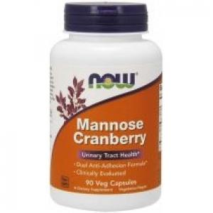 Now Foods Mannose Cranberry - D-mannoza z Żurawiną Suplement diety 90 kaps.
