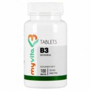 MyVita Witamina B3 (Niacyna) 50mg - suplement diety 100 tab.