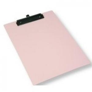 Deska A4 plastikowa z klipem pastel różowa