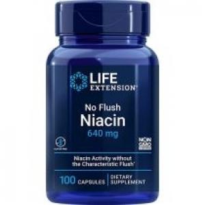 Life Extension No Flush Niacin 640 mg Suplement diety 100 kaps.