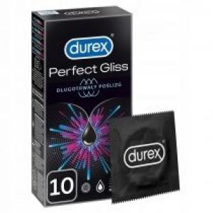Durex Długotrwały poślizg prezerwatywy Perfect Gliss 10 szt.