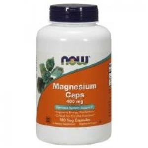 Now Foods Magnesium Caps - Magnez 400 mg Suplement diety 180 kaps.