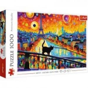 Puzzle 1000 Kot w Paryżu TREFL