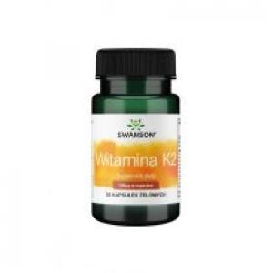 Swanson Witamina K2 naturalna 100mcg - suplement diety 30 kaps.