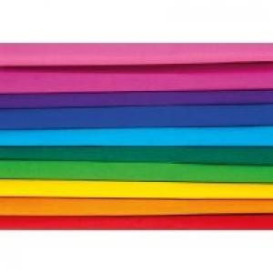 Happy Color Bibuła marszczona MIX TĘCZA, 10 kolorów, 25x200 cm, 10 rolek 25 x 200 cm 10 szt.